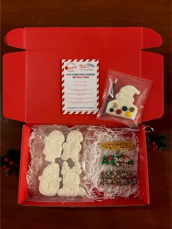 PYO (Paint Your Own) Christmas Gingerbread Cookies - 5pcs - Image 3