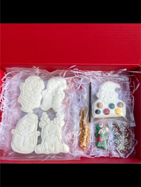 PYO (Paint Your Own) Christmas Gingerbread Cookies - 5pcs - Image 2